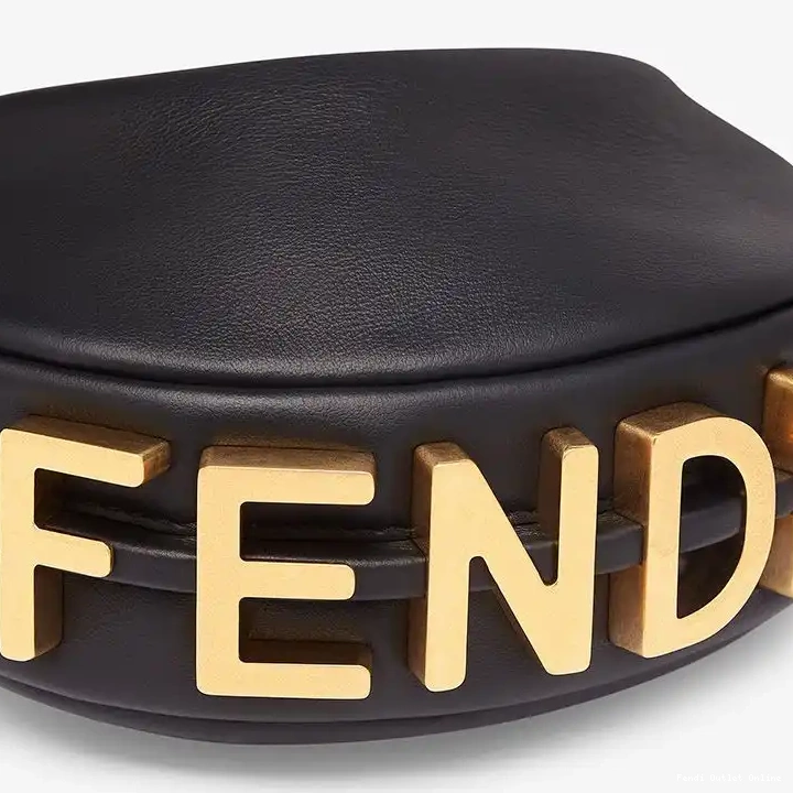 Affordable In Calf Bag Nano Black Fendigraphy Fendi Leather Hobo 0519